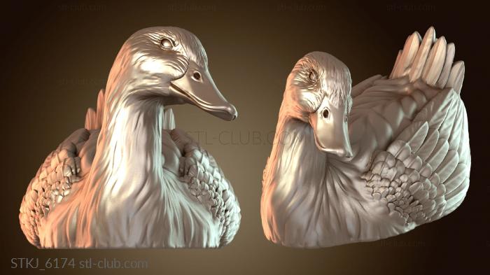 Статуэтки животных Утка грациозно плавает