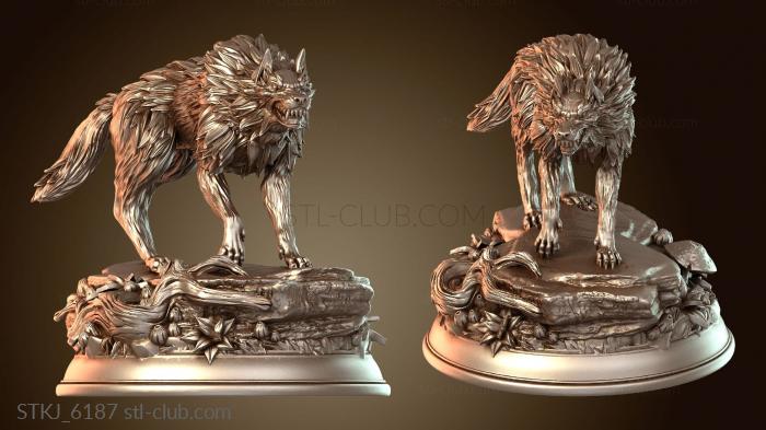 Статуэтки животных Dungeon Wolf Keen