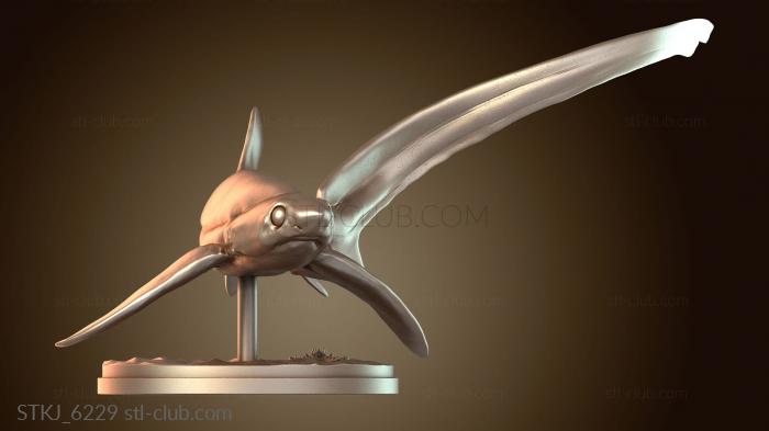 Статуэтки животных Глаз акулы-лисьего лисицы, плавающий