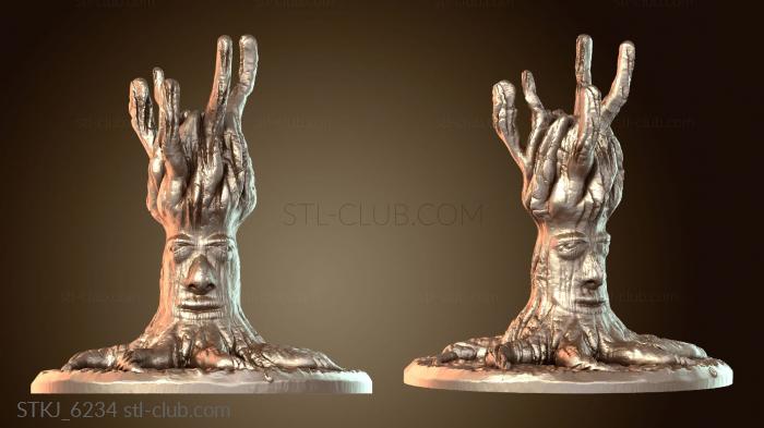 Статуэтки животных Дерево портала лица