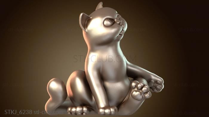 Статуэтки животных Необычный кот