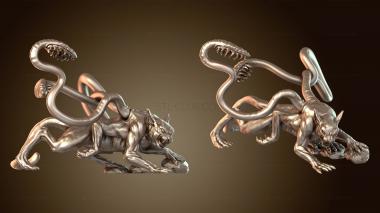 3D model Fantasy Big Cat Agile (STL)