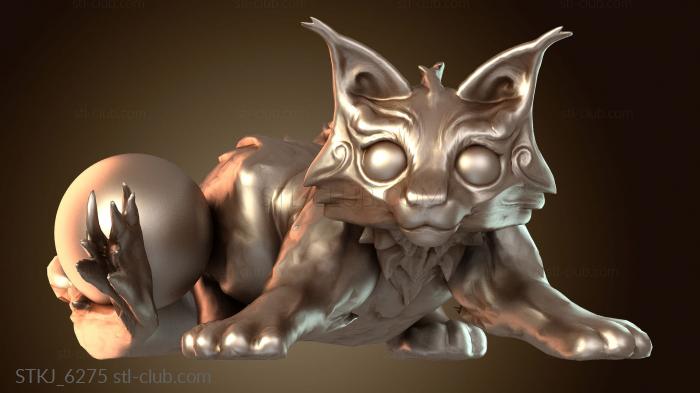 Статуэтки животных Кактус Огненный Котенок