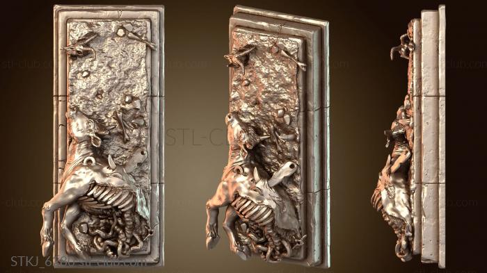 Статуэтки животных Диорама Flasher с мертвой коровой