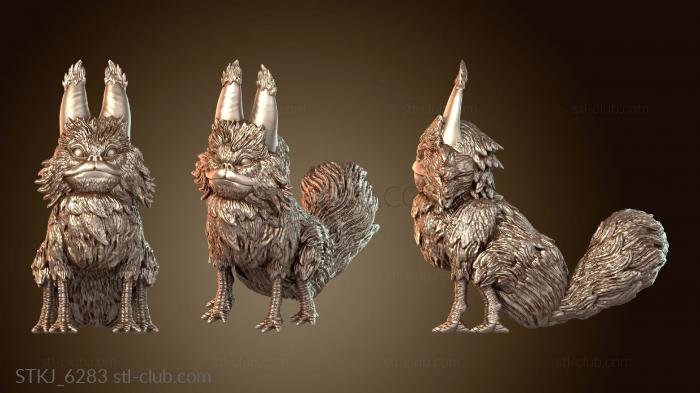 Статуэтки животных Плоская кошка-Лоток неактивная