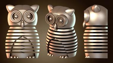 3D модель Flexi Счастливая Сова (STL)