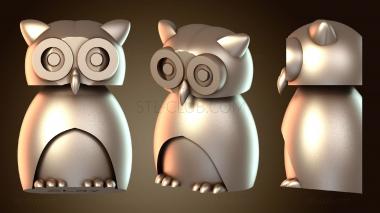 3D модель Flexi Счастливая Сова Возбуждена (STL)