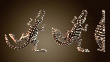 3D модель Гибкий скелет Рекса изогнутый (STL)
