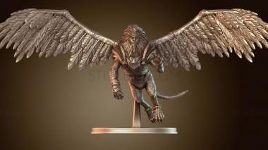 3D модель Летающий Темный Сфинкс Бронированный (STL)