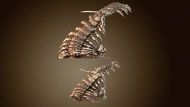 3D мадэль Лесные существа. Сороконожка бродит. (STL)