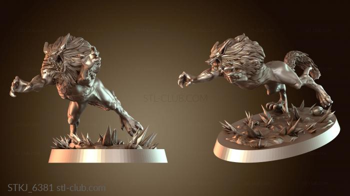 Статуэтки животных Морозный Волк Свирепый