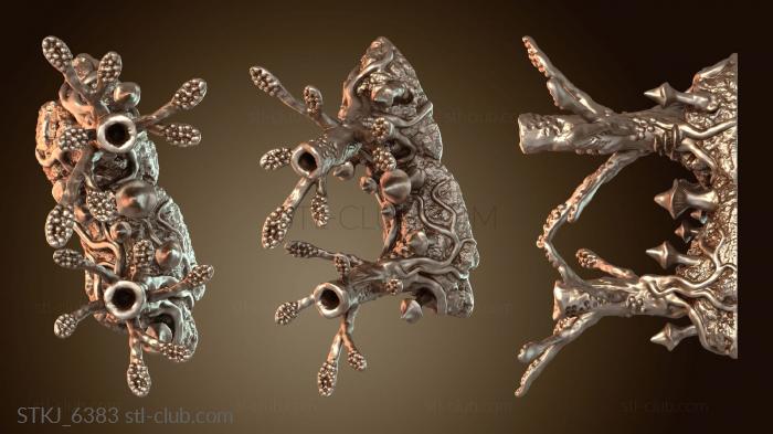 Статуэтки животных Грибковые деревья свернулись