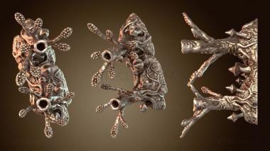 3D модель Грибковые деревья свернулись (STL)