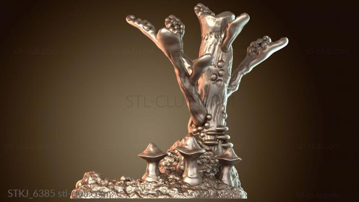 Статуэтки животных Грибковые деревья волнистые