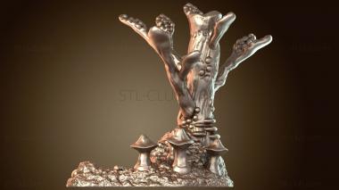 3D модель Грибковые деревья волнистые (STL)