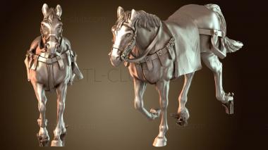 3D мадэль Грациозный скачущий конь (STL)