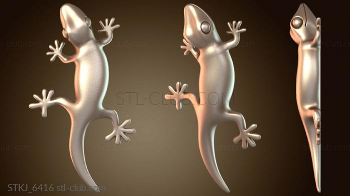 Статуэтки животных Магнит Геккон