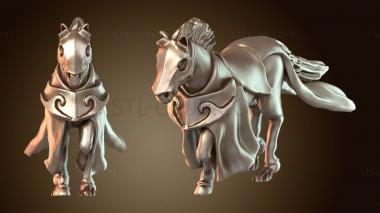 3D model General Tier Elf Army Chariot Horse Valiant (STL)