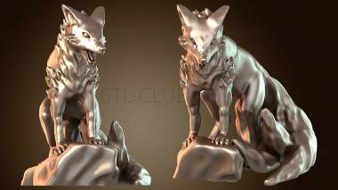 3D model General Tier Foxmen Mystic Three Tail Foxes Alpha (STL)