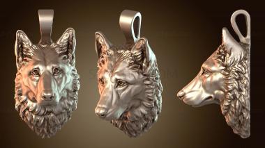 3D model German Shepherd Pendant Jewelry (STL)