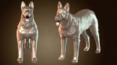 3D модель Немецкая овчарка (STL)