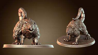 3D мадэль Гигантская крыса противная (STL)