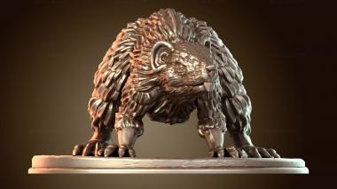 3D мадэль Гигантская дикая крыса (STL)