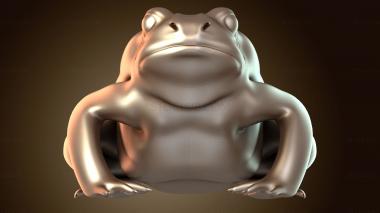 3D мадэль Гигантская жаба прыгает (STL)