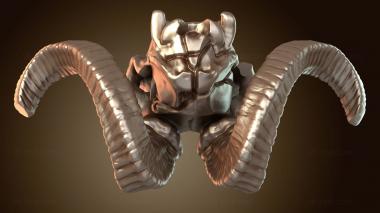 3D мадэль Козий Череп Тихий (STL)