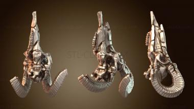 3D мадэль Череп козла в форме буквы X (STL)