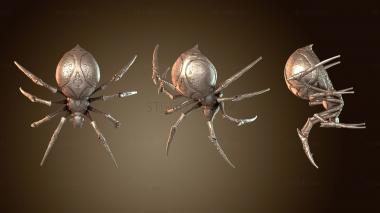 3D модель Пещеры гоблинов, гигантское гнездо пауков подземелья (STL)