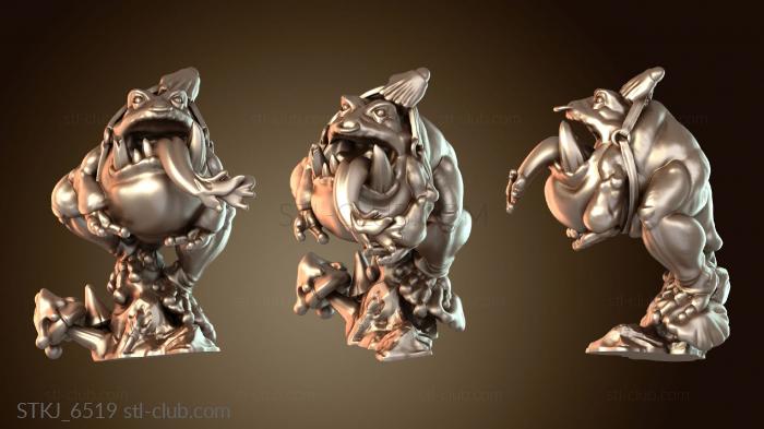 Статуэтки животных Наездники на лягушках-гоблинах прыгают