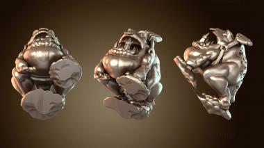 3D модель Наездники на лягушках-гоблинах верхом (STL)