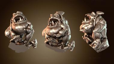 3D модель Наездники на лягушках-гоблинах Зани (STL)