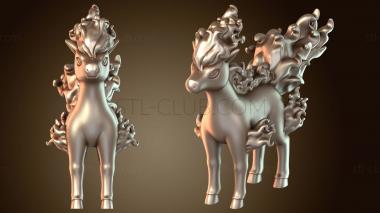 3D model Golduck And Exeggutor Ponyta Parasect Hybrid (STL)