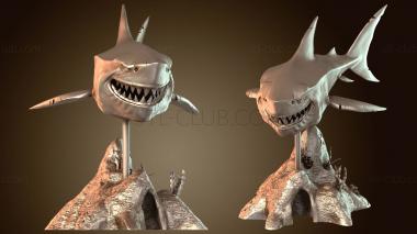 3D модель Большая белая акула (STL)