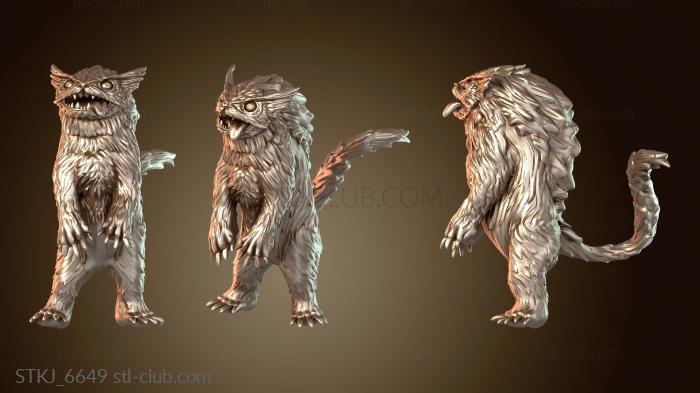 Статуэтки животных Заражённый лесной кот стоит