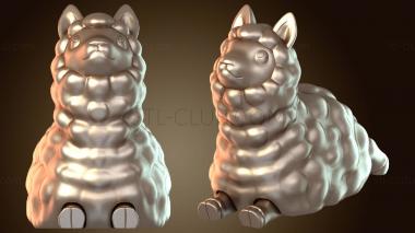 3D model IX Patch Articulated Llama (STL)