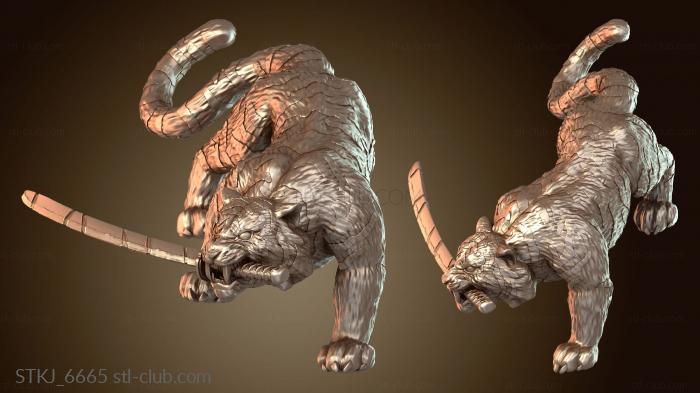 Статуэтки животных Япония боится тигра