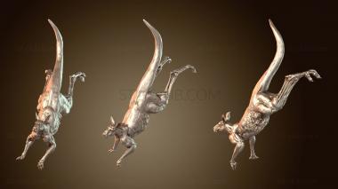 3D модель Кенгуру-самец-воин (STL)