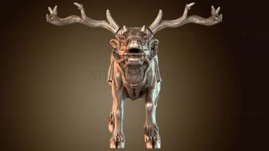 3D мадэль Наездники на оленях Кхра (STL)