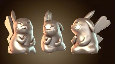 3D модель Поцелуй Пикачу (STL)