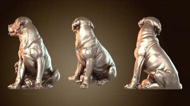 3D модель Лабрадор со щенком (STL)