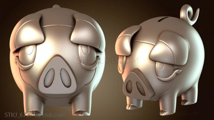 Статуэтки животных Копилка Лечонка