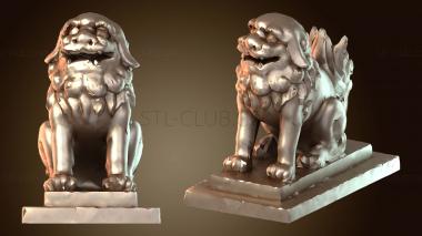 3D модель Статуя льва-самца (STL)