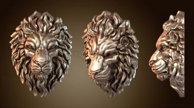 3D модель Украшение стены в виде льва (STL)