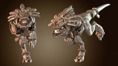 3D модель Перья Ящерочеловека-Сцинка (STL)