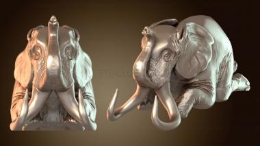 3D мадэль Мраморный слон (STL)