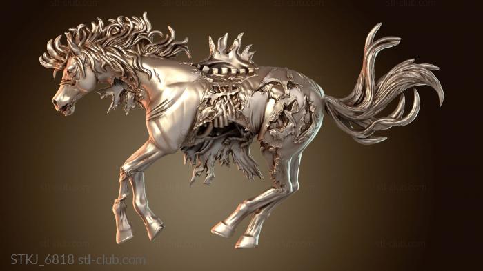 Статуэтки животных Растерзанная лошадь №