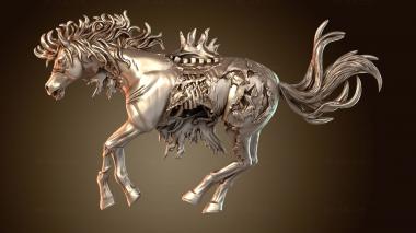 3D модель Растерзанная лошадь № (STL)